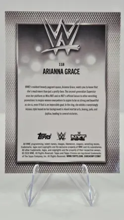Arianna Grace 2026 WWE Topps Chrome Gold Refractor /50《Sharp》🔥 - Image 3