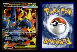 Mega Heracross ex 108/094 Holo Ultra Rare Phantasmal Flames Pokemon Card - Image 1