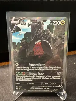 Regidrago V 184/195 Silver Tempest Alt Art Ultra Rare Holo Pokemon Card NM - Image 1