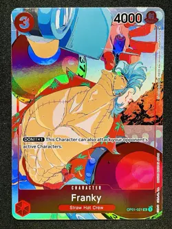 CARD ONE PIECE TCG - Franky (OP01-021) (V.4) Promo ALT NEAR MINT ENG - Image 1