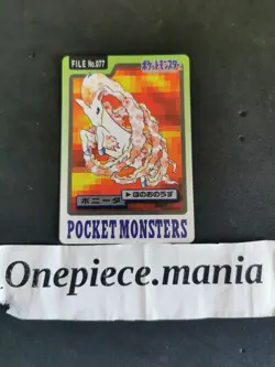 Pokemon Card Japanese File No. 077 Ponyta Bandai 1997 Pocket Monsters - Image 1