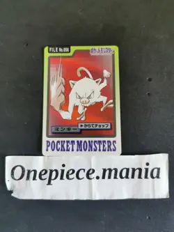 Pokemon Card Japanese File No. 056 Mankey Bandai 1997 Pocket Monsters - Image 1