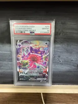 Gengar VMAX Alternate Art Secret 271/264 Swsh08: Fusion Strike Holo Card PSA 10 - Image 1