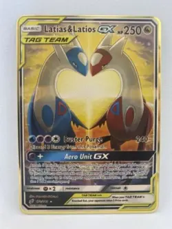 Pokemon Karte Metall Latias & Latios GX Liebe Geschenk Ostern Partner Geburtstag - Image 1