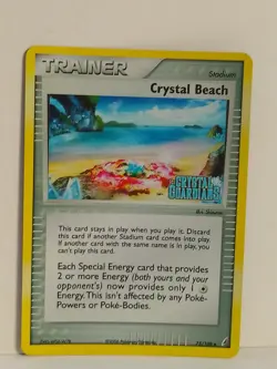 Crystal Beach - 75/100 EX Crystal Guardians - Stamped Reverse Holo Pokemon Card - Image 5