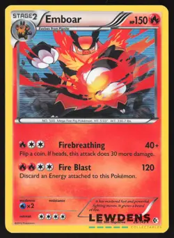 Emboar - 26/149 - Holo Rare - Boundaries Crossed - Pokemon Card - Image 1