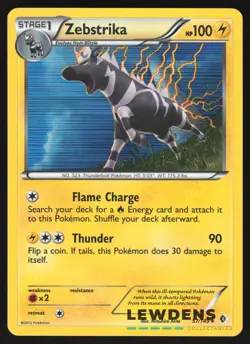 Zebstrika - 57/149 - Holo Rare - Boundaries Crossed - Pokemon Card - 2 - Image 1