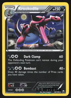 Krookodile - 66/108 - Holo Rare - Dark Explorers - Pokemon Card - 1 - Image 1