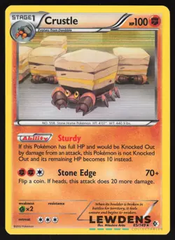 Crustle - 85/149 - Holo Rare - Boundaries Crossed - Pokemon Card - Image 1