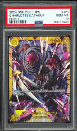 PSA 10 - 2024 ONE PIECE JPN PRB ONE PIECE CARD THE BEST 123 CHARLOTTE KATAKURI - Image 1