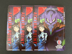 UNION ARENA -JP- Evangelion UAPR/EVA-AP01 Bandai Card Fest 25-26 Promo 3x FOIL - Image 1