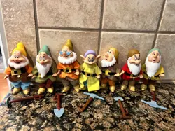 Disney Store Snow White's Seven Dwarfs Vinyl Plastic Figures-Set of 7 - Image 1