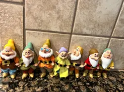 Disney Store Snow White's Seven Dwarfs Vinyl Plastic Figures-Set of 7 - Image 3
