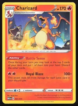 Charizard 001/015 Promo McDonald's Promos 2024 Pokemon LP - Image 1