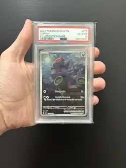 2024 POKEMON SFA EN-SHROUDED FABLE ILLUSTRATION RARE #075 ZORUA PSA 10 - Image 1