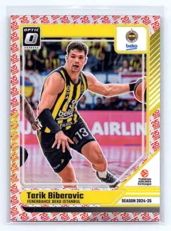 Tarik Biberovic 2024-25 Donruss EuroLeague #90 Optic 25th Anniversary #/25 - Image 1