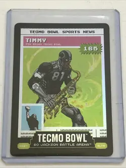 2026 Bo Jackson Tecmo Bowl Timmy Glow Sports News Battle Foil N167 - Image 1