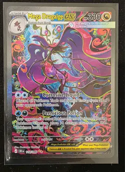 Mega Dragalge ex 118/086 Holo Special Illustration Rare Chaos Rising Pokemon NM - Image 1