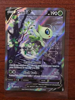 Celebi V 245/264 Fusion Strike Alternate Art Alt Art Rare Card Pokemon TCG NM - Image 1