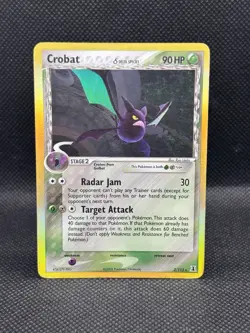 Crobat 2/113 Holo Rare Delta Species 2005 Pokemon Card English HP 90 - Image 1