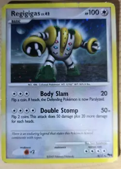 Regigigas 4/17 POP Series 9 Promo Holo Rare Pokemon Card LP - Image 1