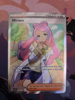 Pokemon - Miriam - 238/198 - Scarlet & Violet - Full Art Trainer Card - Image 1