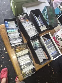 Pokemon TCG Bulk Cards + ETB Storage Boxes 1,000+ Cards Holos/Reverse & Extras - Image 2