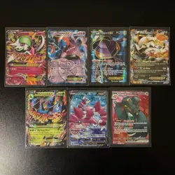 Pokemon Ultra Rare Lot 7 Cards EX Mega EX Full Art MP LP Mixed - Image 1