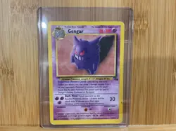 Gengar 20/62 Fossil Regular first edition secret rare card condition: moderate. - Image 1