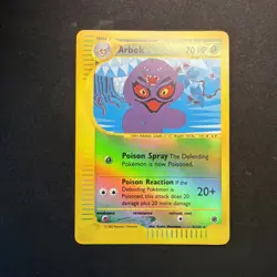 Pokemon Card - Arbok Expedition Base Set 3/165 Holo Reverse Holo Rare NM - Image 1