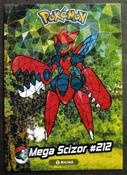 MEGA SCIZOR - POKEMON JOHTO CRYSTAL CARD COLLECTION CRACKED CCG ICE HOLO - Image 1