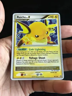 Raichu LV.X 99/100 Stormfront Holo Ultra Rare Level Up Pokemon TCG Card 2008 - Image 1