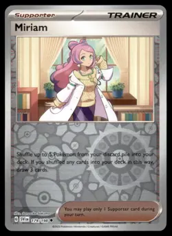 Pokemon Miriam 179/198 Scarlet and Violet 3 Card Lot Reverse Holo - Image 1