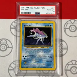 PSA 10 Suicune Non Holo #27/64 2021 Pokemon Neo Revelation Card 3532 - Image 1