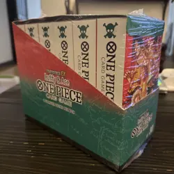 ONE PIECE DISPLAY BOX 6 DECK ST-30 CARD GAME STARTER DECK EX LUFFY ACE ENGLISH - Image 1