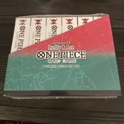 ONE PIECE DISPLAY BOX 6 DECK ST-30 CARD GAME STARTER DECK EX LUFFY ACE ENGLISH - Image 2
