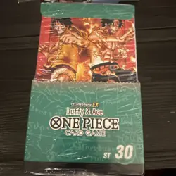 ONE PIECE DISPLAY BOX 6 DECK ST-30 CARD GAME STARTER DECK EX LUFFY ACE ENGLISH - Image 4