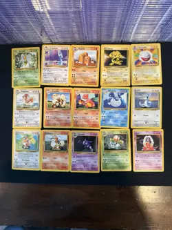 Pokemon Cards Complete 1999 All LP-MP, Some NM, Base Set 102/102 - Image 5