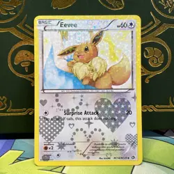 Pokemon Card Eevee RC14/RC25 Legendary Treasures Radiant LP + - Image 1