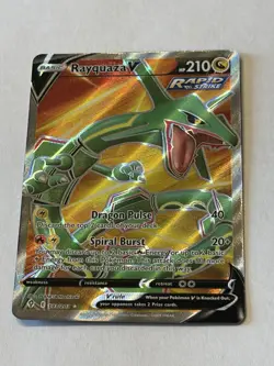 Pokemon Evolving Skies Rayquaza v Full Art Ultra Rare Card 193/203 NM - Image 1