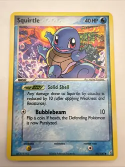 Pokemon Card - Squirtle - Crystal Guardians - 64/100 - Common - Image 1