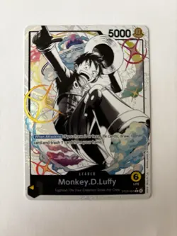 One Piece Monkey. D. Luffy ST29-001 ALT ART Leader Card Egghead English (B) RARE - Image 1
