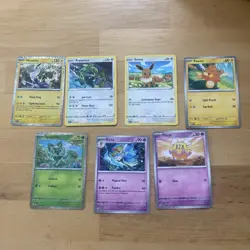 Pokemon Cards McDonalds Promo (2023 & 2024) - hologram bundle sprigatito eevee - Image 1