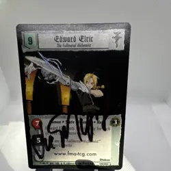 Fullmetal Alchemist TCG Edward Elric Otakon Autographed On-Card Vic Mignogna - Image 1