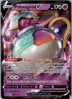 Polteageist V SWSH021 Promo SWSH: Sword & Shield Promo Cards NM - Image 1