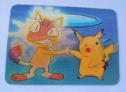 1998 Pokemon Viz Video Pikachu Meowth Lenticular Card PIKA-0032D/DVD Promo - Image 3