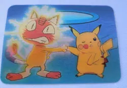 1998 Pokemon Viz Video Pikachu Meowth Lenticular Card PIKA-0032D/DVD Promo - Image 5