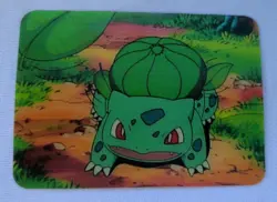 1998 Pokemon Bulbasaur Lenticular Pioneer Viz Video Promo Pika-0033D/DVD Card - Image 2