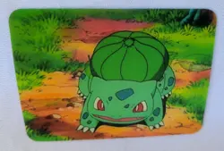 1998 Pokemon Bulbasaur Lenticular Pioneer Viz Video Promo Pika-0033D/DVD Card - Image 3