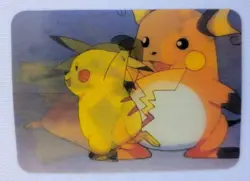 Pokemon Pikachu Raichu 3D Lenticular DVD Promo Card Viz Video Pioneer PIKA-0030D - Image 1